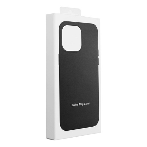 Futerał LEATHER MAG COVER kompatybilny z MagSafe do IPHONE 16 Plus czarny