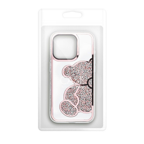 Futerał TEDDY BEAR do IPHONE 16 Plus różowy