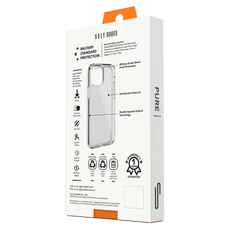 Ugly Rubber nakładka Pure do Samsung S23 transparentna