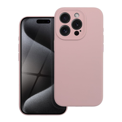 Futerał SILICONE 2mm do IPHONE 15 Pro róż