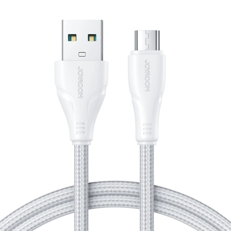 Joyroom USB-Kabel - Micro-USB 2.4A Surpass-Serie für schnelles Aufladen und Datenübertragung 2 m weiß (S-UM018A11)