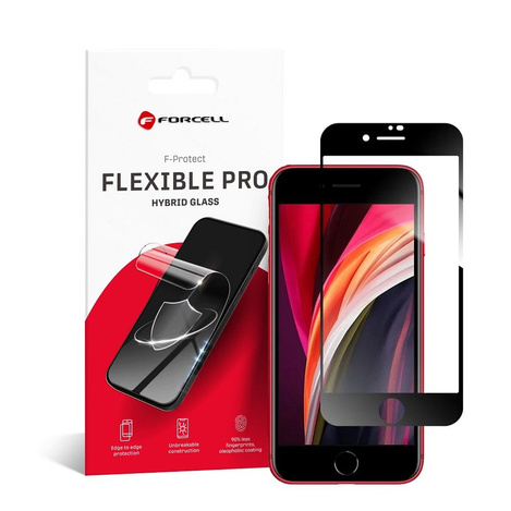 Forcell Flexible 5D - szkło hybrydowe do iPhone 7/8/SE 2020 czarny