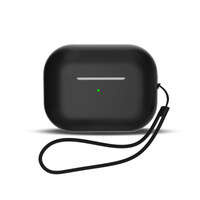 Silikonhülle für AirPods 3 + Handschlaufe - Schwarz