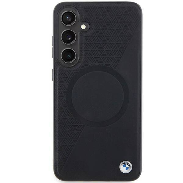BMW BMHMS24S23RTPK S24 S921 schwarz/schwarzes Hardcase Signature Leather Half Textured &amp; Circle MagSafe
