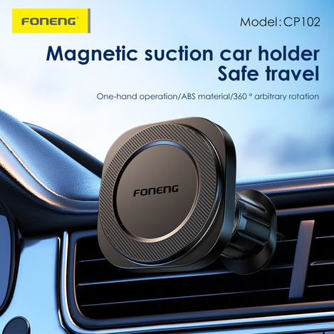 Foneng Uchwyt Samochodowy CP102 magnetyczny na kratkę czarny