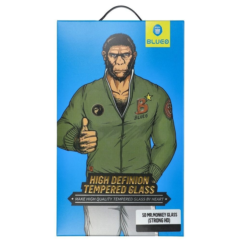 Szkło Hartowane 5D Mr. Monkey Glass - Apple iPhone 14 Pro czarny (Strong HD)