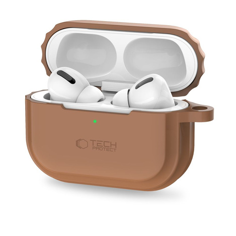 TECH-PROTECT ETUI SILICONE ROPE AIRPODS PRO 1/2 CHOCOLATE BROWN