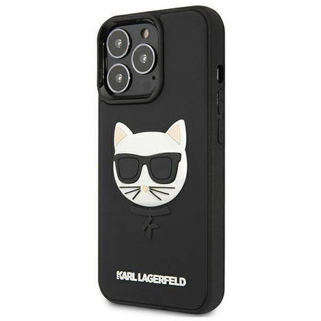 Karl Lagerfeld KLHCP13LCH3DBK 13 Pro / 13 6,1 &quot;schwarz / schwarzes Hardcase 3D Rubber Choupette