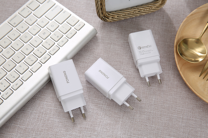 Foneng Ładowarka sieciowa K300 - USB - 18W 3A biała