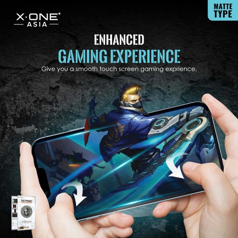 Szkło hartowane X-ONE Extreme Shock Eliminator 4th gen. Matowe - do iPhone 14 Pro Max/15 Plus