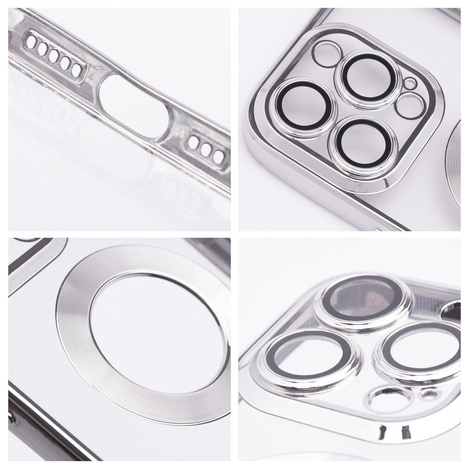 Futerał GLAM do IPHONE 11 srebrny