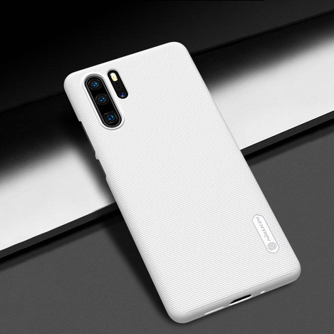 Nillkin Super Frosted Shield wzmocnione etui pokrowiec + podstawka Huawei P30 Pro czarny
