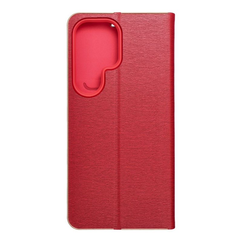 Kabura LUNA Book Gold do SAMSUNG S25 Ultra czerwony