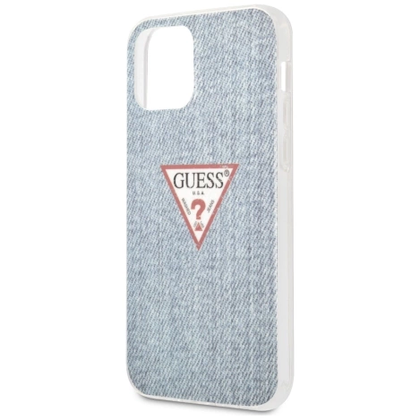 Guess GUHCP12LPCUJULLB iPhone 12 6,7" Pro Max niebieski/light blue hardcase Jeans CollectionGuess / GUE000849