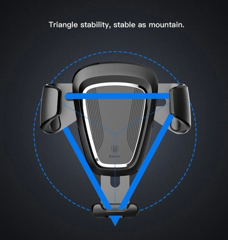 Baseus Gravity Car Mount - Grawitacyjny uchwyt samochodowy (czarny)
