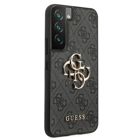 Original Case SAMSUNG GALAXY S22 Guess Hardcase 4G Big Metal Logo GUHCS22S4GMGGR gray