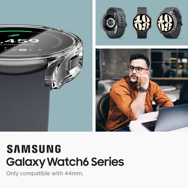Spigen ULTRA HYBRID GALAXY Watch 6 (44 MM) KRISTALLKLAR
