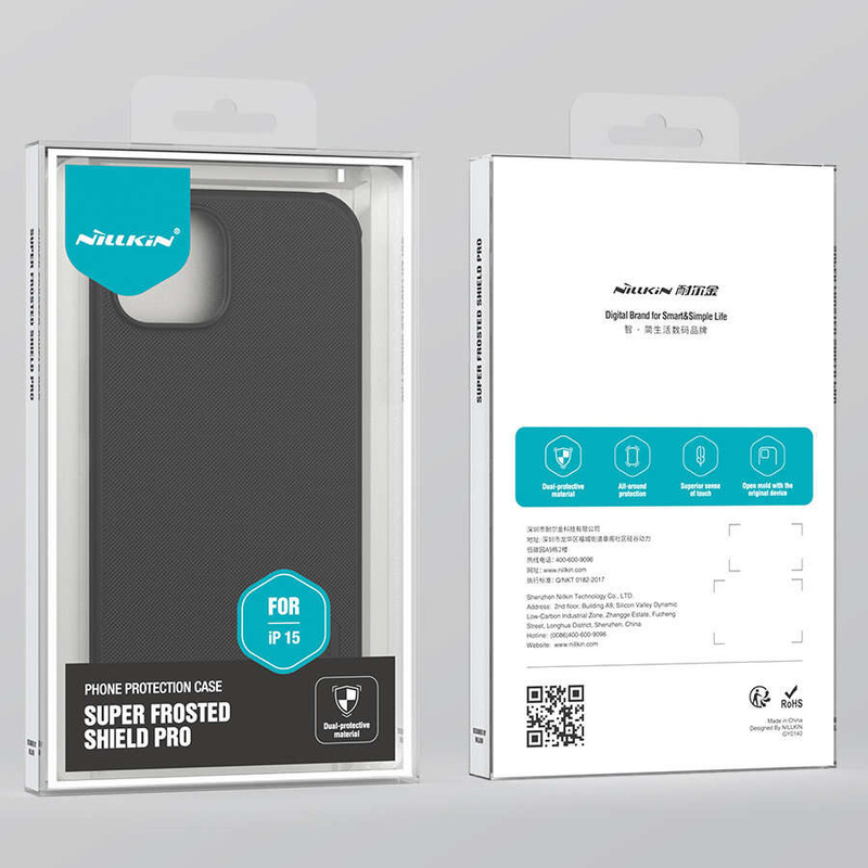 Nillkin Super Frosted Shield Pro iPhone 15 Plus Hülle – Schwarz