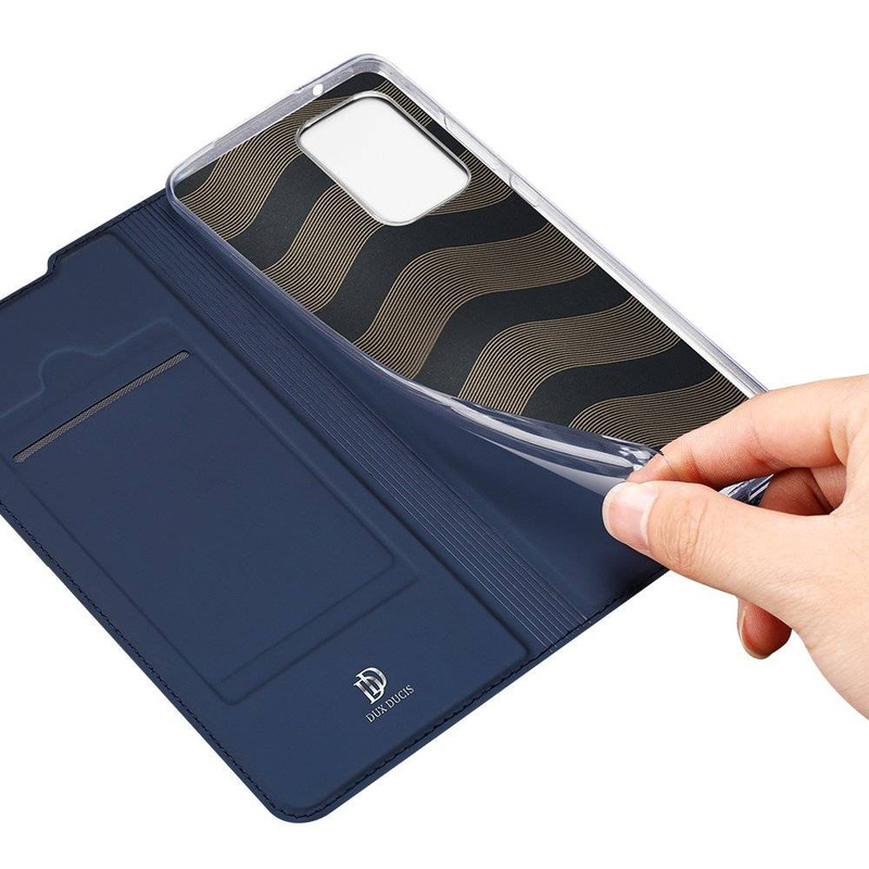 DUX DUCIS Skin Pro kabura etui pokrowiec z klapką Samsung Galaxy A72 5G / A72 4G niebieski