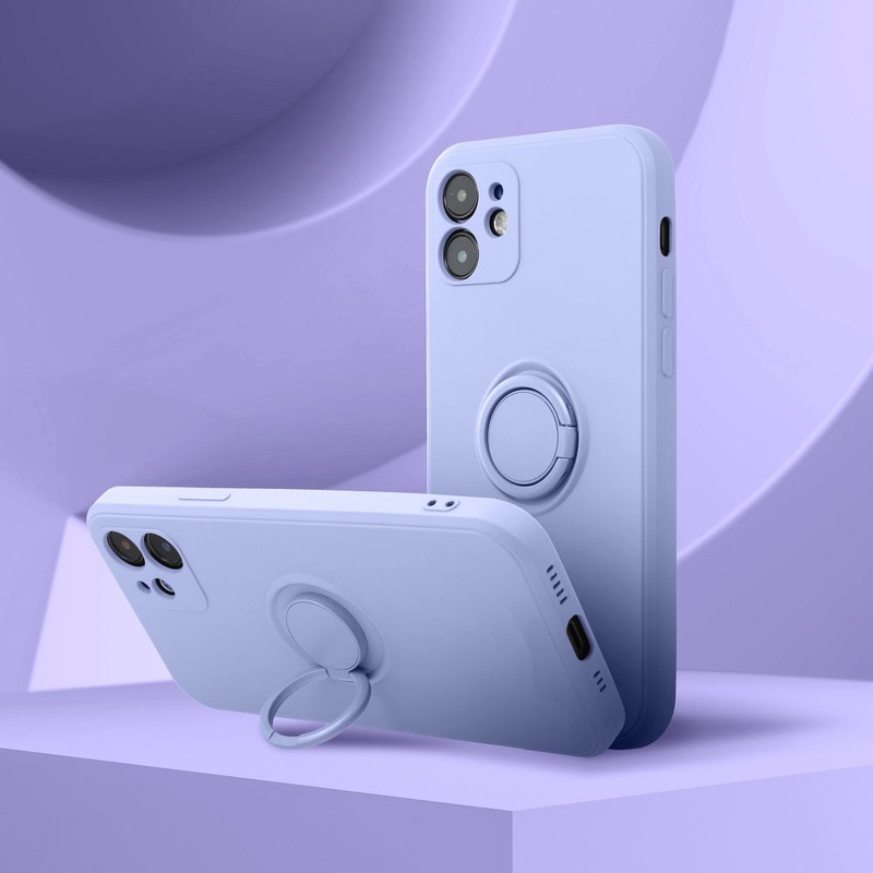 Futerał SILICONE RING do IPHONE 16 fioletowy