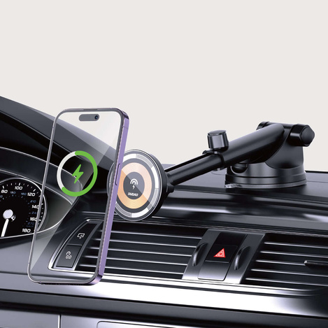 Dudao F12MAX+ cockpit magnetic holder with MagSafe inductive charger - black