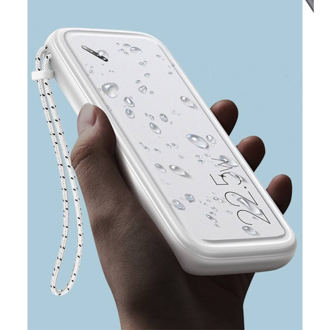 Power Bank 10000mAh PB56 22,5W 2xUSB QC3.0 + USB-C PD + Micro USB Bateria Zewnętrzna Fast Charge Usams US-CD151 biały