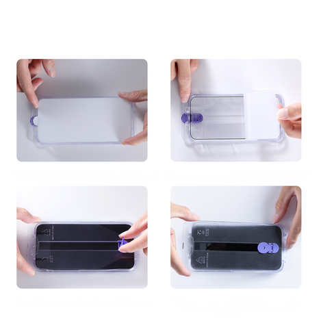 Joyroom Knight Glass für iPhone 14 Pro Max mit Montageset klar (JR-H12)