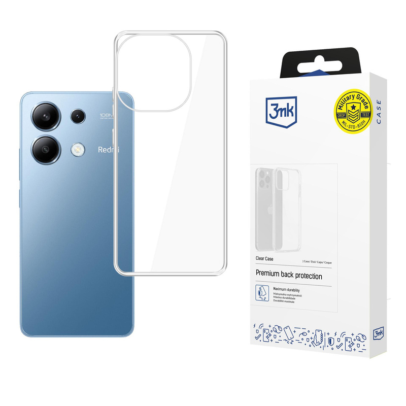 Etui XIAOMI REDMI NOTE 13 4G/LTE 3MK Clear Case transparentne