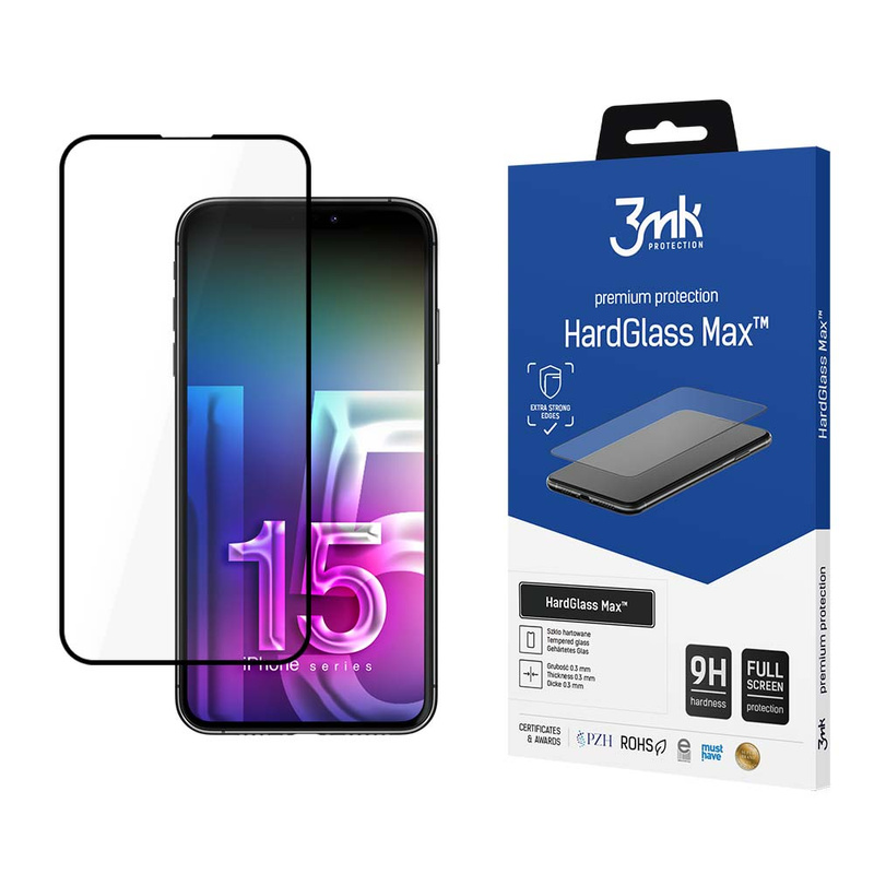 3MK HARD GLASS MAX IPHONE 15 PRO
