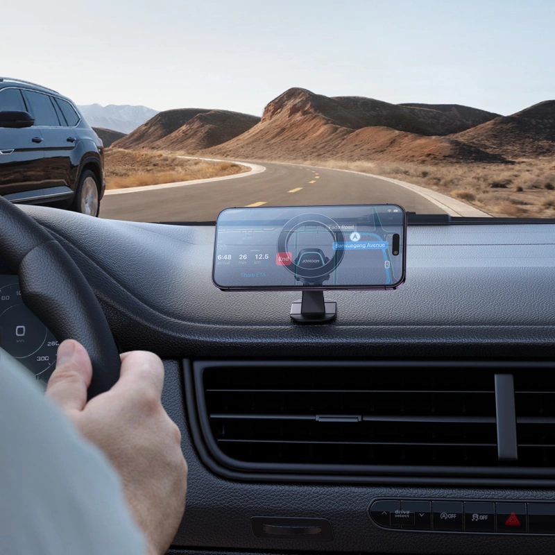 Joyroom magnetyczny uchwyt samochodowy na kokpit/deskę rozdzielczą czarny (JR-ZS376)