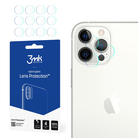 Szkło hybrydowe na Aparat IPHONE 12 PRO obiektyw 3MK Flexible Glass Lens