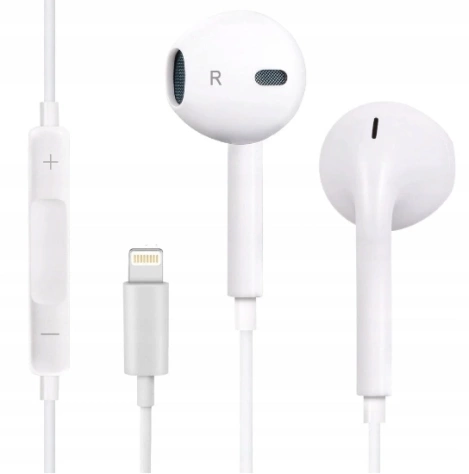 Oryginalne słuchawki Apple MWTY3ZM/A (MMTN2ZM/A EOL) Lightning Biały (blister EU)