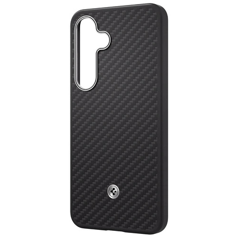 Samsung nakładka Enzo Aramid do Samsung Galaxy S25 Czarno-Srebrna