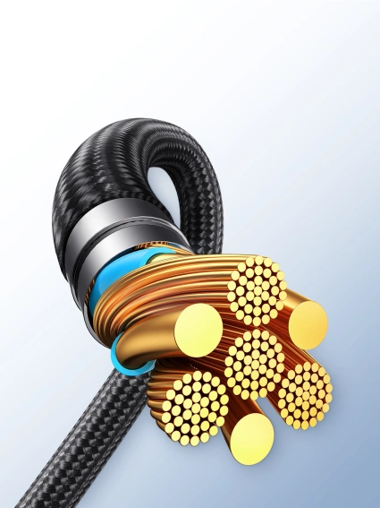 2-in-1-Kabel Joyroom Speedy-Serie SA21-1T2 USB-C - USB-C / USB-C 1,5 m schwarz