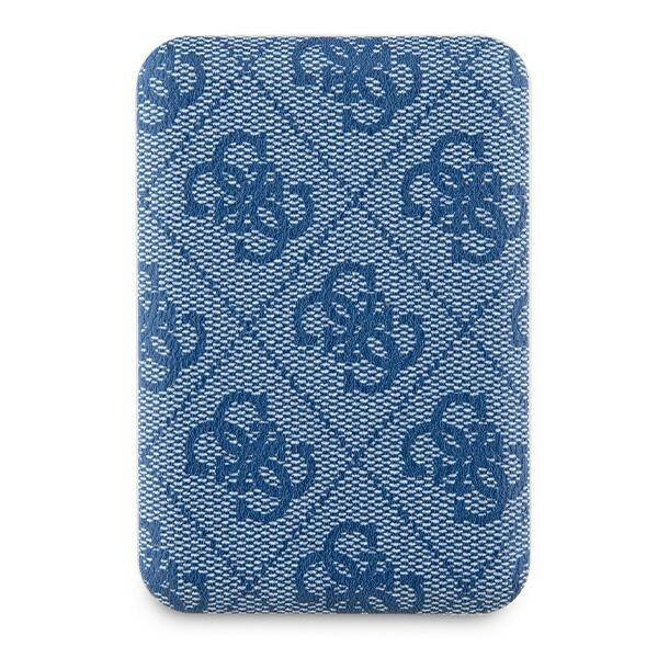 Guess Induction Powerbank 15W GUPB5FP4EMGB 5000mAh blue/blue 4G Leather Metal Logo MagSafe