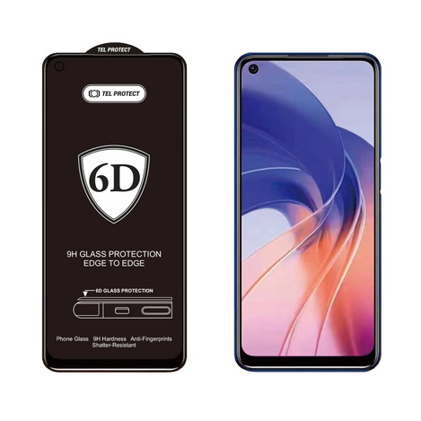 Hartowane szkło Full Glue 6D do MOTOROLA MOTO G84 5G CZARNE