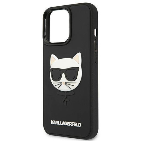 Karl Lagerfeld KLHCP13LCH3DBK 13 Pro / 13 6,1 &quot;schwarz / schwarzes Hardcase 3D Rubber Choupette