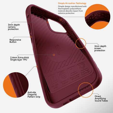 Ugly Rubber nakładka L do iPhone 14 6,1" czarna