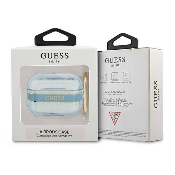 Case APPLE AIRPODS PRO Guess AirPods Strap Collection (GUAPHHTSB) blue