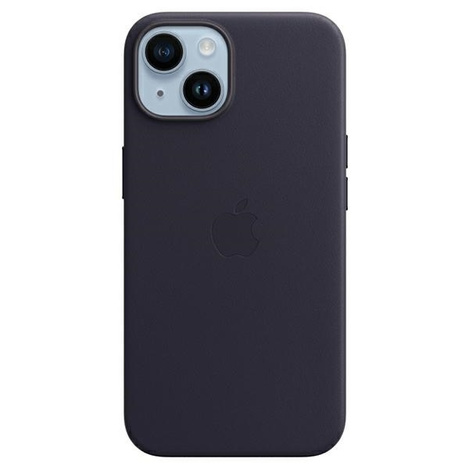 Apple Leather Case - Skórzane etui z MagSafe do iPhone 14 Plus (atramentowy)