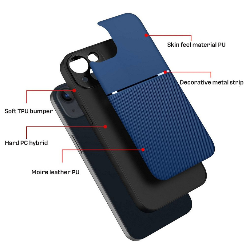 Futerał NOBLE do IPHONE 16 Plus niebieski