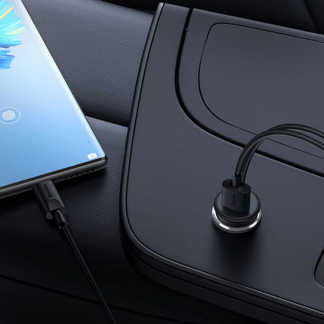 Baseus CW01 MagSafe 15W USB 25W induktives Autoladegerät - Schwarz