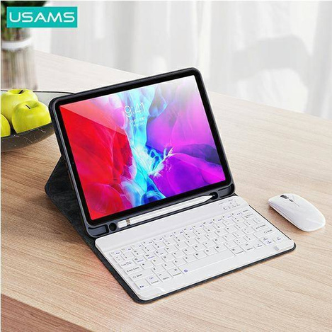 Case APPLE IPAD AIR 10.9 2020 USAMS Winro Keyboard white keyboard (IP109YRU03) purple