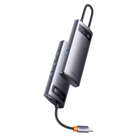 Baseus Metal Gleam Series 4 in 1 HUB Docking Station USB Type C - 4 x USB 3.2 Gen. 1 (WKWG070013)