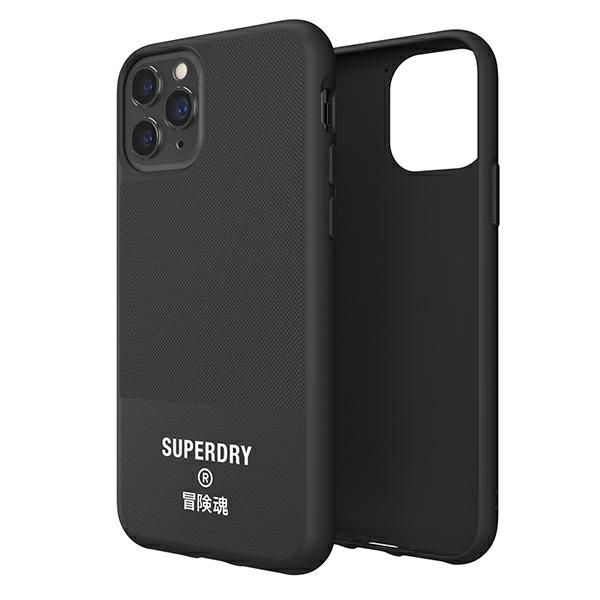 SuperDry Molded Canvas iPhone 11 Pro Ma x Case black / black 41550