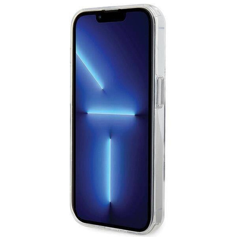 Original Case IPHONE 13 PRO Karl Lagerfeld Hardcase Ring Stand Karl&Choupettte MagSafe (KLHMP13XHMRSKCH) white