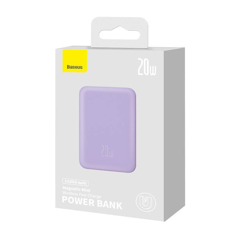 Powerbank Baseus Magnetic Mini 10000mAh 20W (fioletowy)