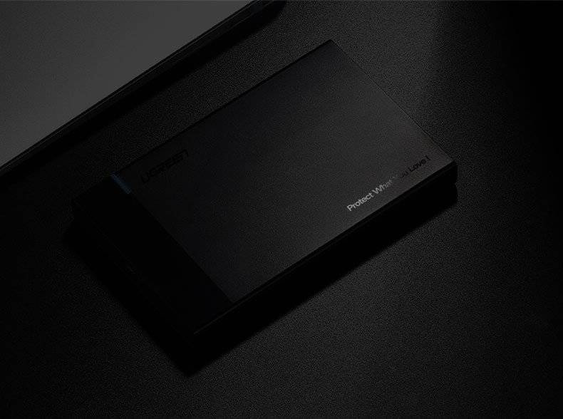 Ugreen kieszeń na dysk HDD SSD obudowa dysku SATA 2,5'' USB 3.0 czarny (30847)
