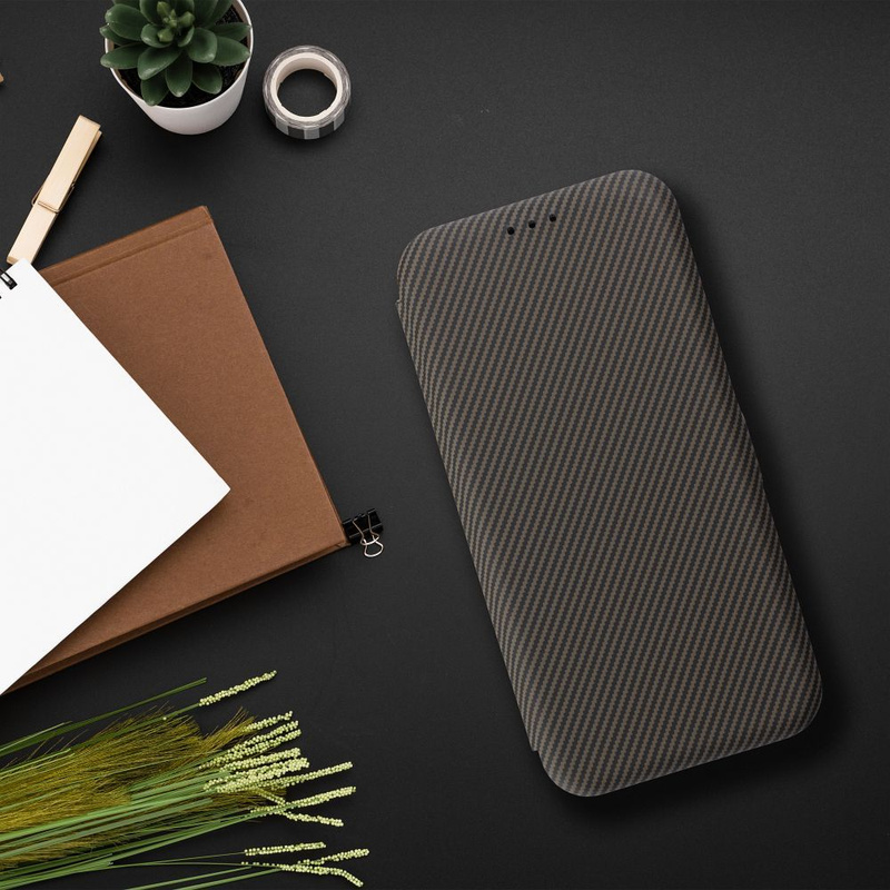 Kabura FOLIO Side Magnet do MOTOROLA G75 brązowy