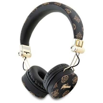 Oryginalne Słuchawki Nauszne Bluetooth ENC GUESS Peony Script Round Shape GUBH70EPOSMK czarne